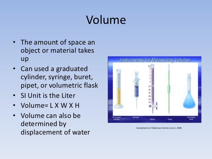 what tool is used to measure volume
