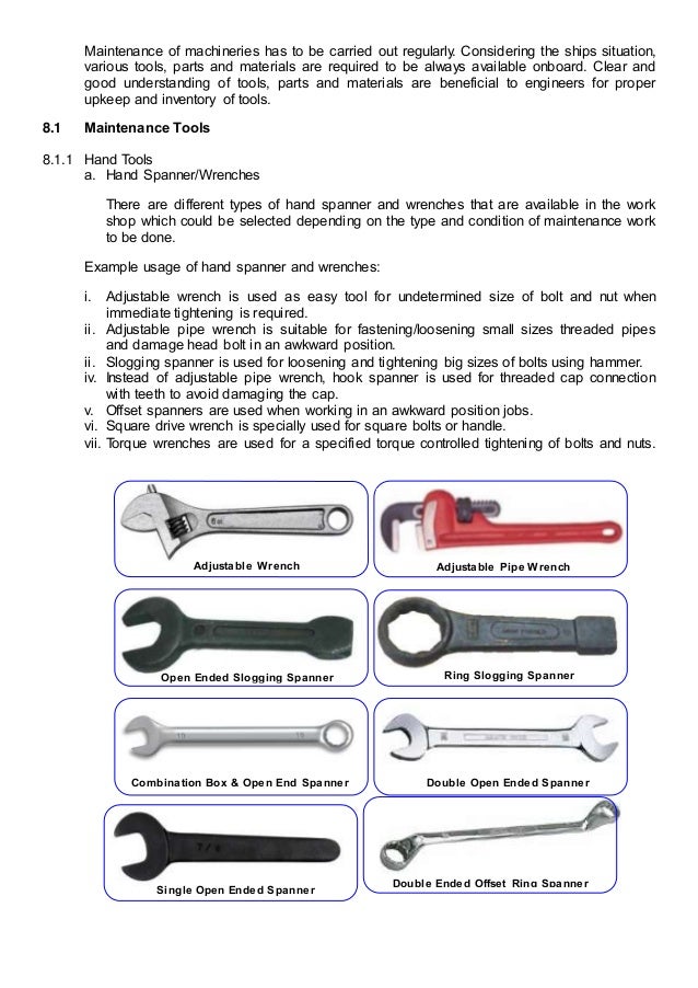 Tools, Valves & Materials for Marine Use