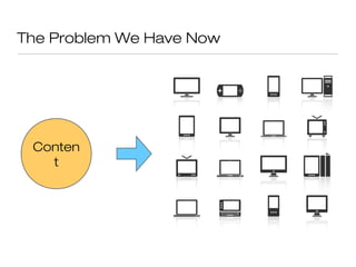 The Problem We Have Now




 Conten
   t
 