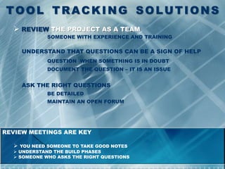Tool Tracking Solutions | PPT
