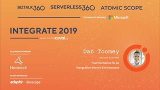Dan Toomey
Microsoft AzureMVP
FourScenarios foran
Integration Service Environment
 