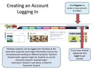 Creating an Account                                         Click Register to
                                            ...