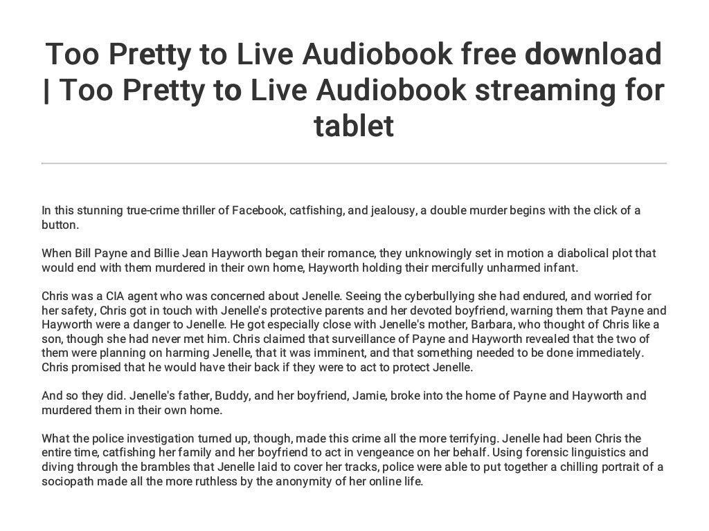 Too Pretty to Live Audiobook free download Too Pretty to Live