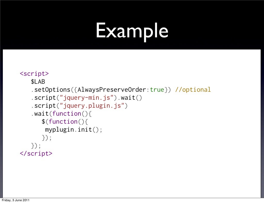 Example $LAB
