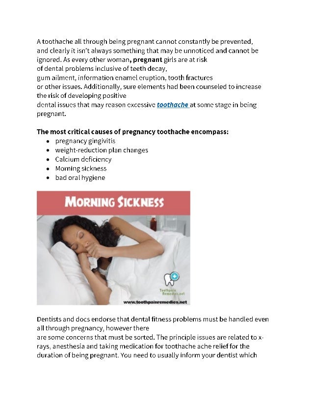 Toothache during pregnancy third trimester Toothache during pregnancy third trimester