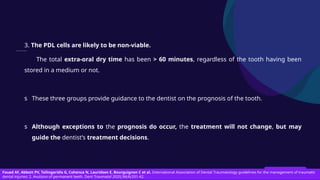 Pdl Risk Management Guide Dental Avulsion & its Management | PPTX
