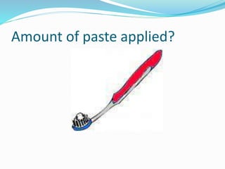 Amount of paste applied?
 