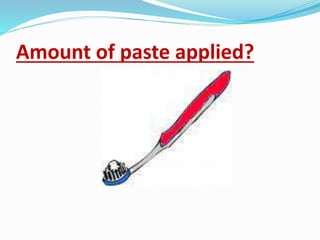Amount of paste applied?
 