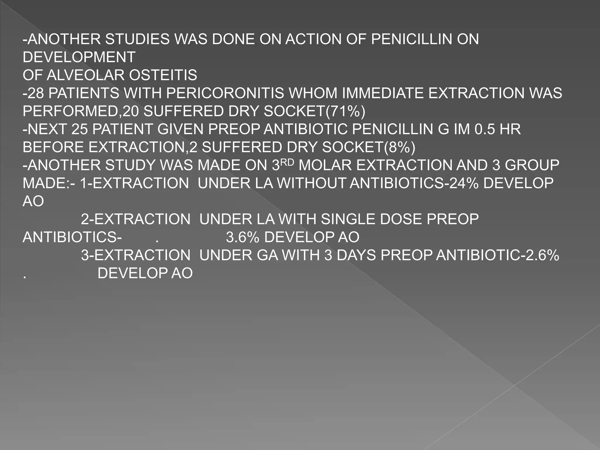 Extraction of tooth during acute infection? | PPTX