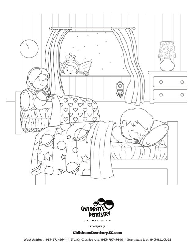 tooth fairy coloring sheet
