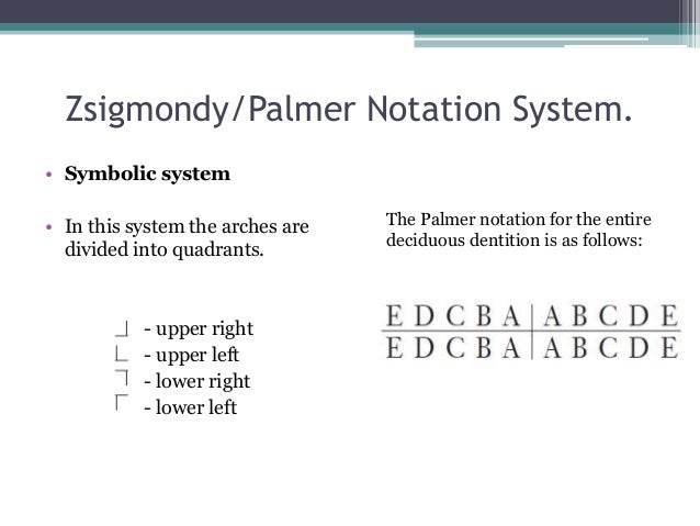 Modified Fdi Tooth Numbering System