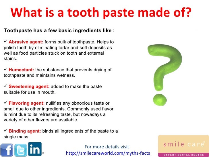 What you need in a Toothpaste
