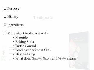 Toothpaste | PDF