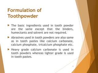 Toothpaste, pharmaceutics. ppt cosmetic science | PPT