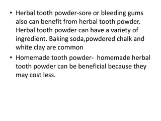 Toothpaste toothpowder