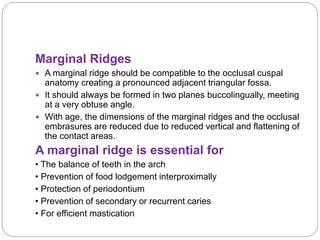 Marginal Ridges Examples TOOTH SEPERATION.pptx