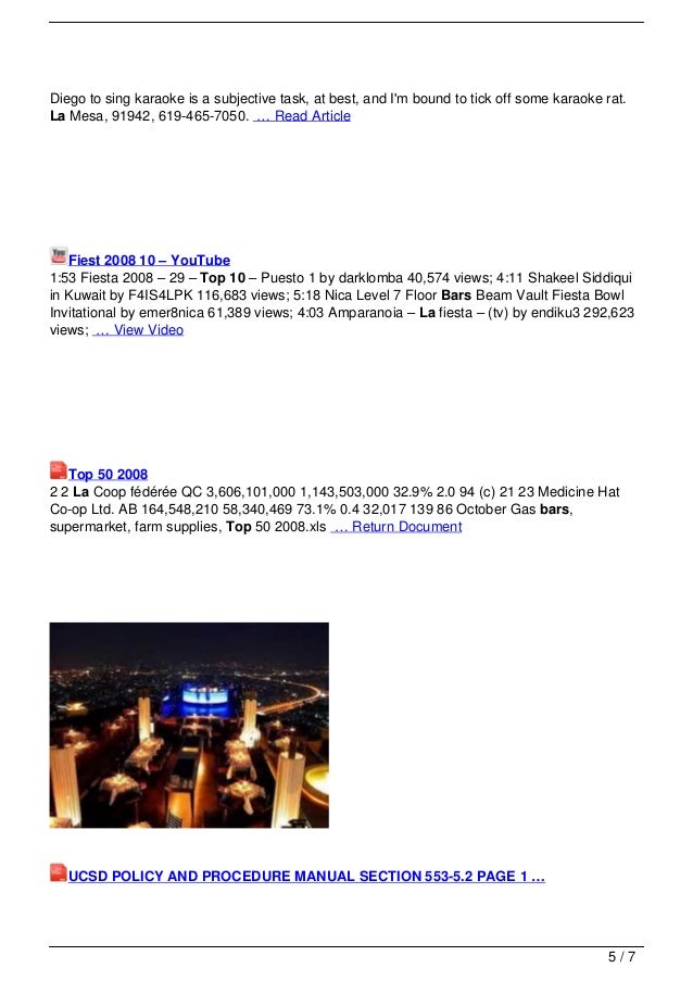 Top 10 Bars In La