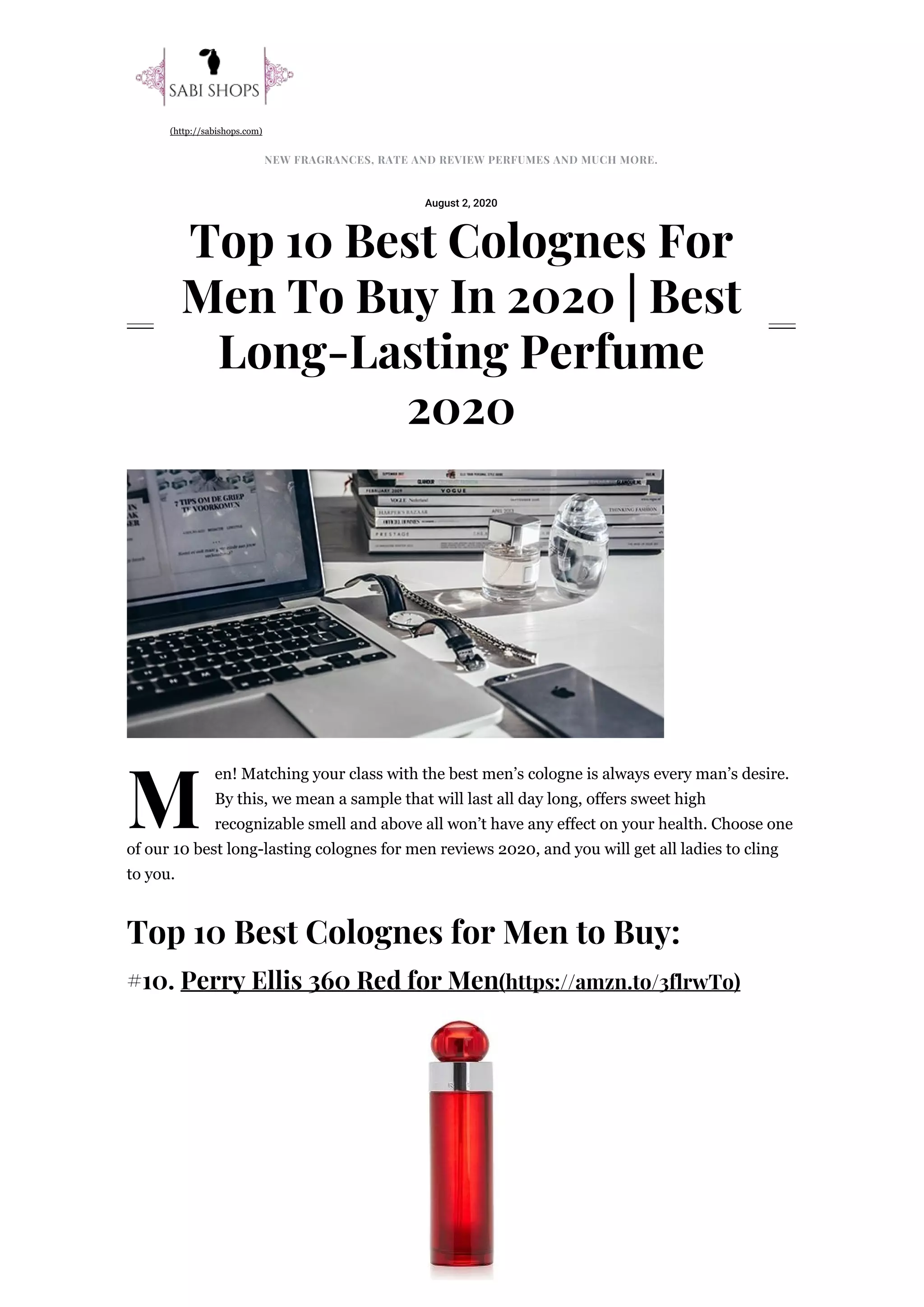 Top 10 Best Colognes For Men To Buy In 2020 Best LongLasting Perfume