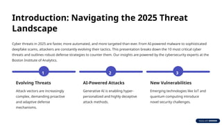 Top 10 Cyber Threats in 2025 and How to Defend Against Them | PPTX