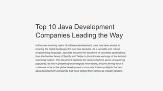 Top-10-Java-Development-Companies-Leading-the-Way.pptx | Free Download