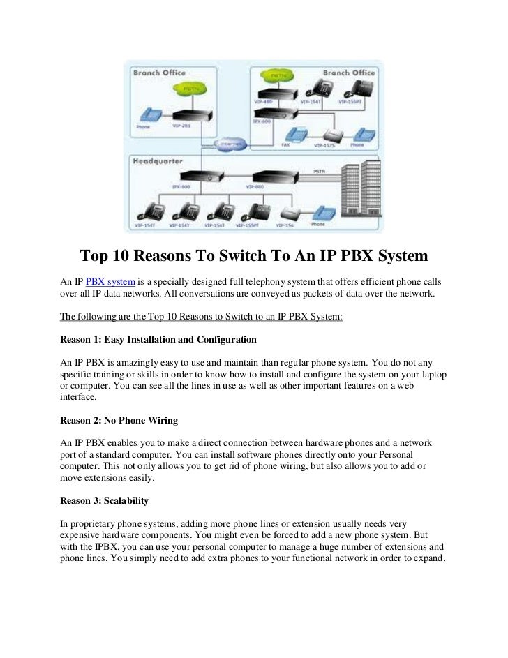 Top 10 Reasons To Switch To An IP PBX System