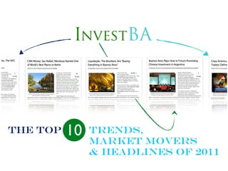 THE Top   10   Trends,
               Market Movers
               & Headlines of 2011
 