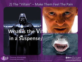 2) The “Villain” – Make Them Feel The Pain
 