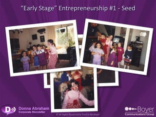 “Early Stage” Entrepreneurship #1 - Seed
 