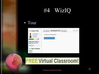#4  WizIQ Tour Creative Commons License  