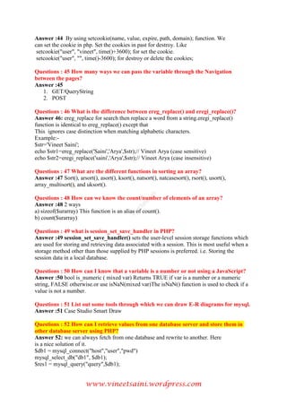 Top 100 PHP Interview Questions and Answers | PDF