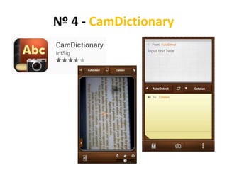 Nº 4 - CamDictionary
 