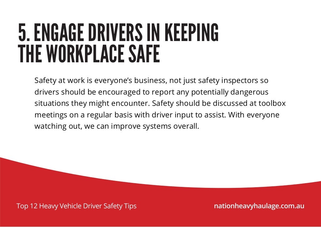 Top 12 Heavy Vehicle Driver Safety Tips