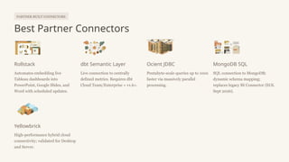 Top 15 Tableau Connectors List.......... | PPTX