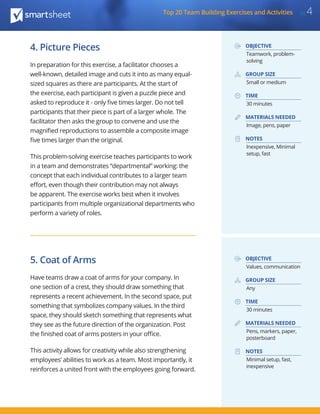 Top 20-team-building-exercises-activites | PDF
