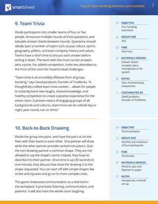 Team Building Directions.pdf Top 20-team-building-exercises-activites | PDF
