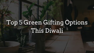 SendGifts Ahmedabad - Top 5 Green Gifting Options This Diwali