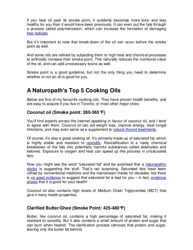 A Naturopathic Doctor's Top 5 Cooking Oils For Thyroid Health