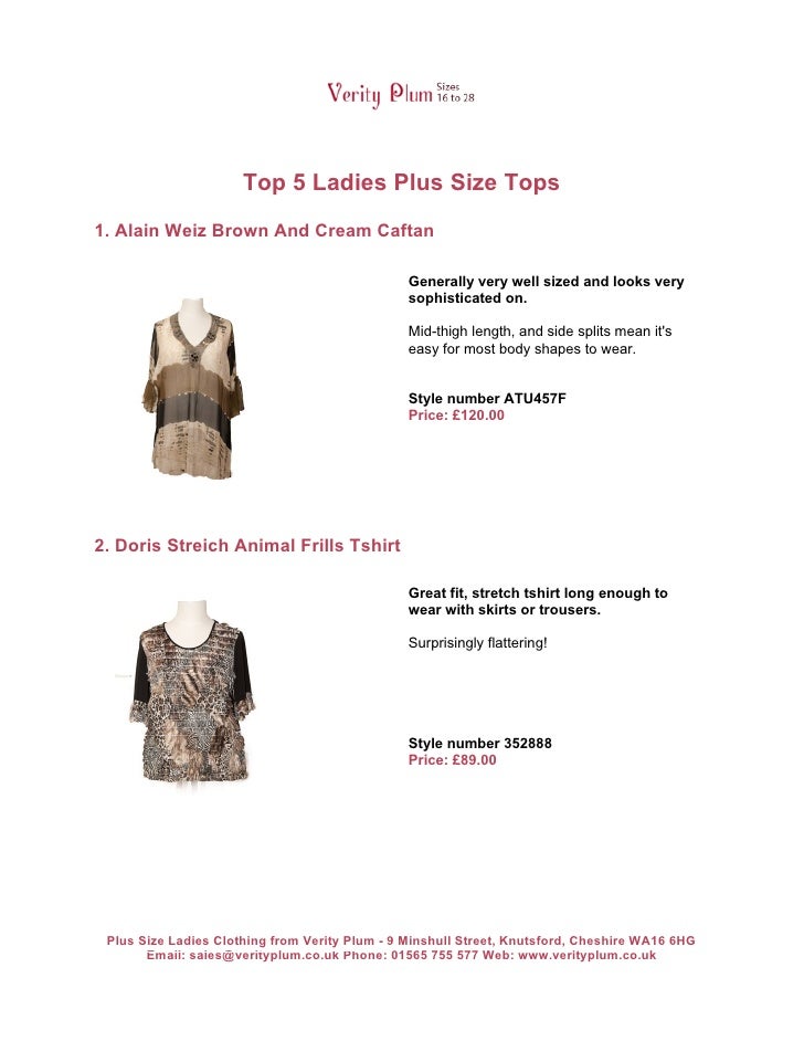 ladies plus size tops uk