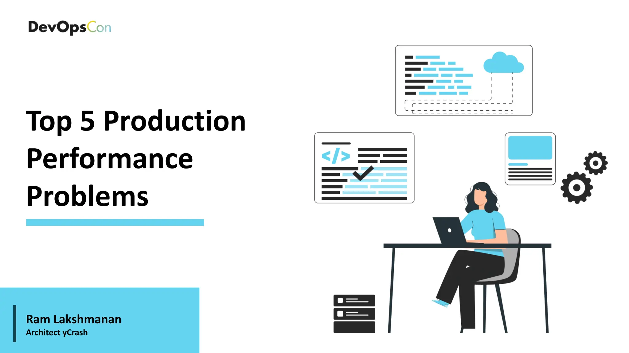 Top 5 Production
Performance
Problems
Ram Lakshmanan
Architect yCrash
 