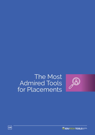 The Most
Admired Tools
for Placements
125
 