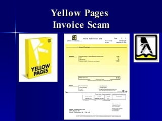 Yellow Pages  Invoice Scam 