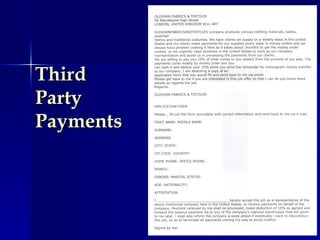 Third Party Payments 