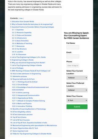 Top Private Engineering Colleges in Greater Noida with Good Placements ...