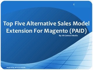 POSTECH
Top Five Alternative Sales Model
Extension For Magento (PAID)
By: M-Connect Media
Prepared By: M-Connect Media
 