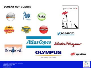 Weare committedtoprovidingthequalityof a retainedsearchfirmbutwith a contingencypaymentschemethatallowsutilizationofoursuperbservice at no risktoyou.TABLE OF CONTENTSWho we areHow we do itSome of our clients