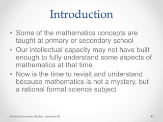 Top mathematics mysteries you must solve yourself now | PPTX