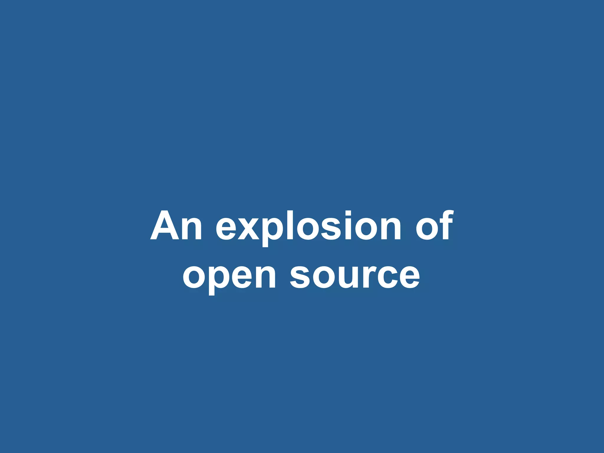 5© 2016 Rogue Wave Software, Inc. All Rights Reserved. 5
An explosion of
open source
 