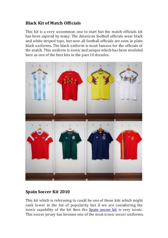 iconic soccer jerseys