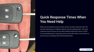 Quick Response Times When
You Need Help
When you are locked out, every minute counts. Our team responds within 30
minutes,...