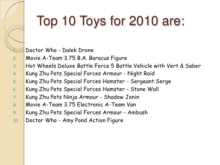 most popular toy in 2010